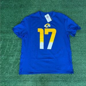 Nike Puka Nacua Los Angeles Rams Blue Tee Men Size XL #17